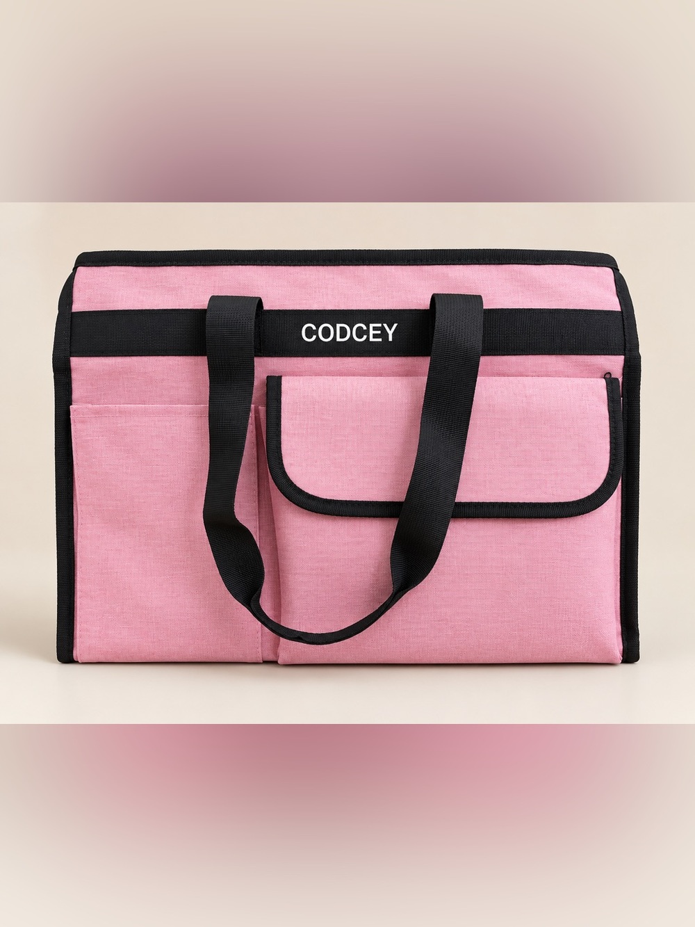 CODCEY Large Pink Waterproof Tote Bag Teacher Nurse Work Beach Travel Bag